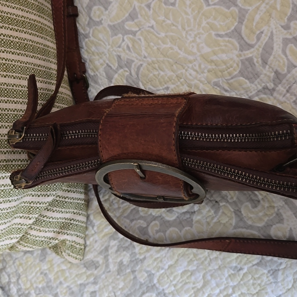 Harbour 2nd Brown Leather Crossbody Bag - Picture 3 of 5